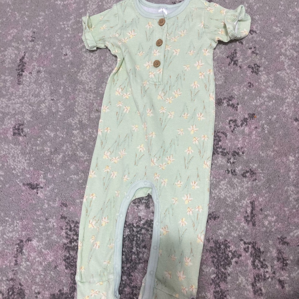 18-24m Green Floral Toddler One Piece